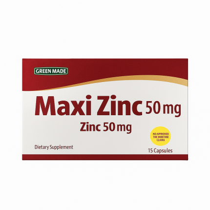 Green Made MaxiZinc 50mg 15 Capsules