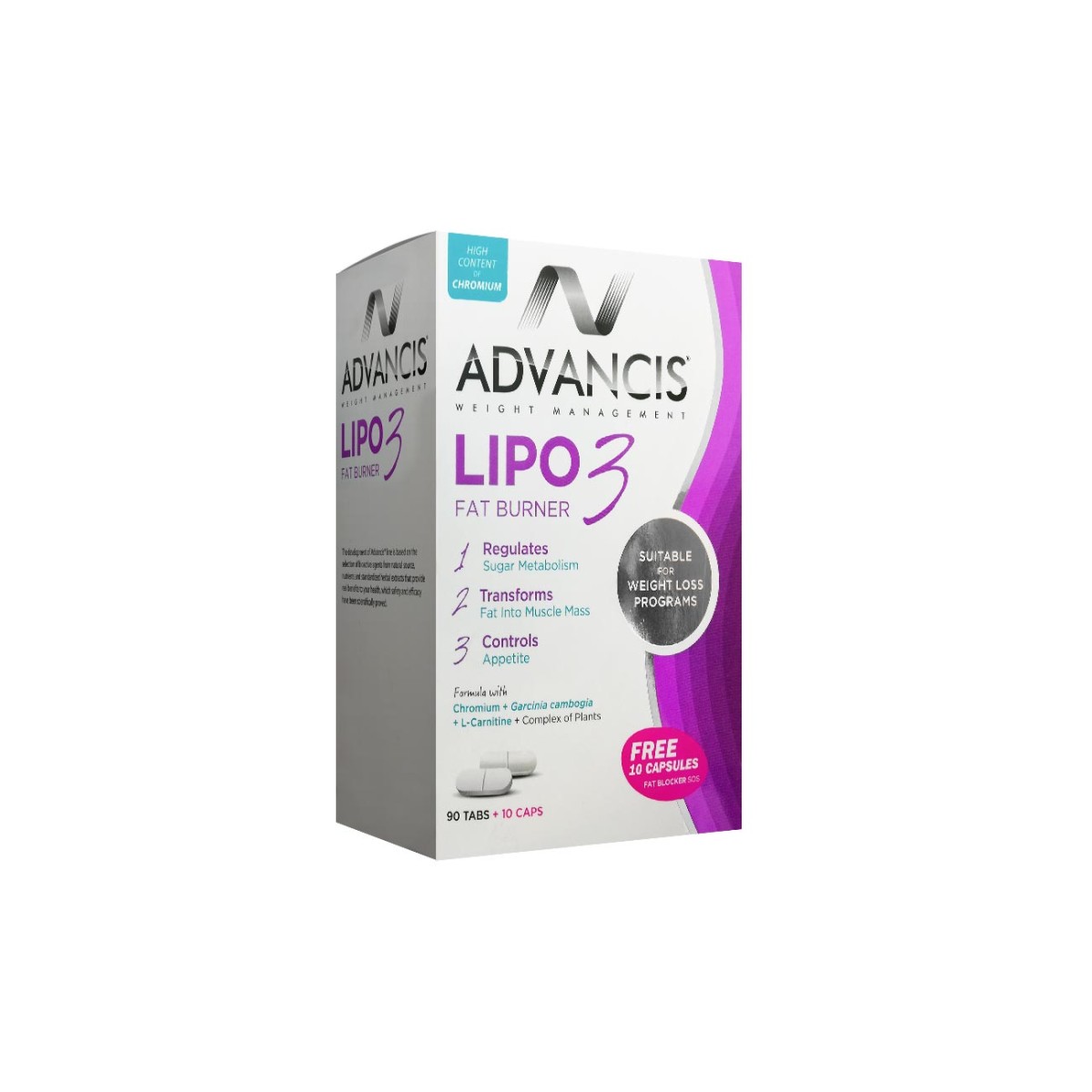 5601653003056.jpg Advancis Lipo 3 90Tabs & 10Caps