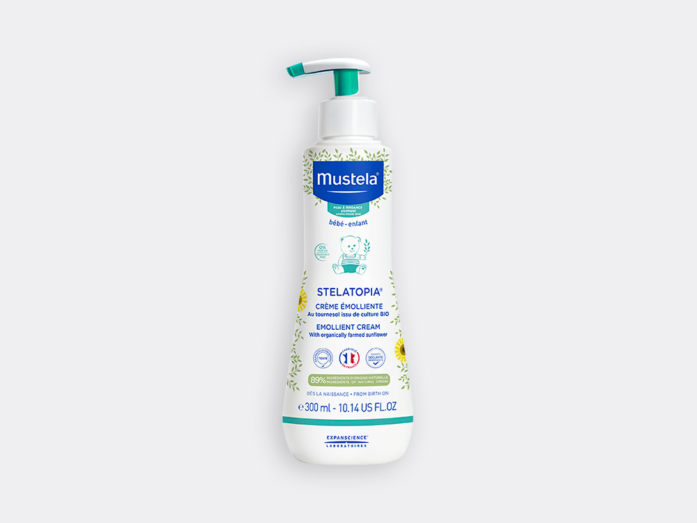 Flacon-300ml-Creme-Emollient-XL2B.jpg Mustela Stelatopia Emollient Cream - Image 1