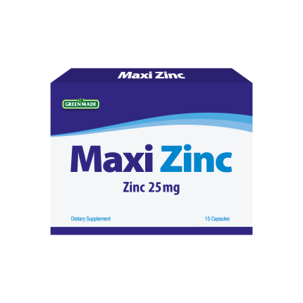 Green Made MaxiZinc 25mg 15 Capsules