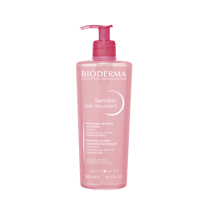 PACKSHOTS-2022-02-26T110732.700_fe624b40-a288-411a-bcff-89192201ddc2.png Bioderma Sensibio Gel Moussant 500ml - Image 1