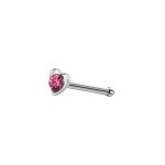 NOSE STUD PIERCING (HEART SHAPE) WITH RHINESTONE