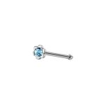 NOSE STUD PIERCING (FLOWER SHAPE) WITH RHINESTONE