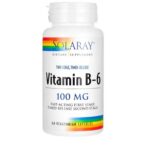 SOLARAY VITAMIN B6 100 MG 2 STAGES TIME RELEASE