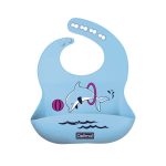 OPTIMAL SILICONE BABY BIB(4+)-BLUE