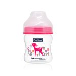 OPTIMAL P.P Extra Wide Neck Feeding Bottle Pink150ml