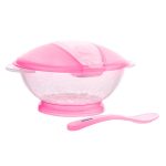 OPTIMAL Baby Feedingbowl With Spoon Pink