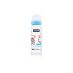 OPTIMAL Narrow Neck Orthodontic Feeding Bottle 240ml blue