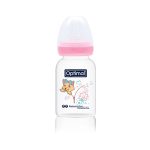 OPTIMAL Narrow Neck Feeding Bottle 140 ML Pink