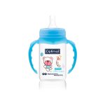 OPTIMAL Narrow Neck Feeding Bottle With Handle 140 ML Blue