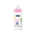 OPTIMAL Wide Neck Feeding Bottle 300ml Pink