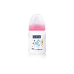 OPTIMAL Wide Neck Feeding Bottle 180ml Pink