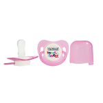 OPTIMAL SILICONE ROUND NIPPLE PACIFIER Pink 0+