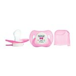 OPTIMAL SILICONE PACIFIER WITH Pink CAP