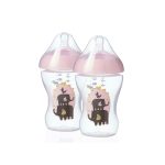 Tommee Tippee Ultra Feeding Bottle 0M+ -Pack Of 4 Pink