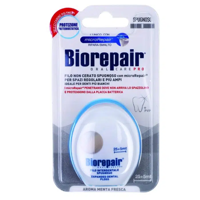 First-half-03-scaled-1-700x700.jpg.webp BIOREPAIR UNWAXED SPONGY DENTAL FLOSS - Image 1