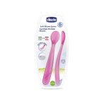 Chicco Softly Spoon (2pcs) Pink 6m+