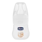 Chicco Micro Feeding Plastic Bottle - Silicone - White 0m+ 60ML
