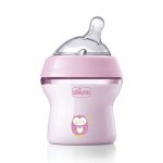 Chicco NaturalFeeling Colored Bottle 150ml Pink  0m+ Soft Flow