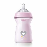Chicco NaturalFeeling Bottle 330 ml Pink 6m+ Fast Flow