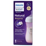 Avent Bottle Natural Response 1M+ 260ML Pink