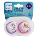 Avent Soother Ultra Air Animals 0-6M Pink