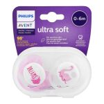 Avent Soother Ultra Soft 0-6M Pink