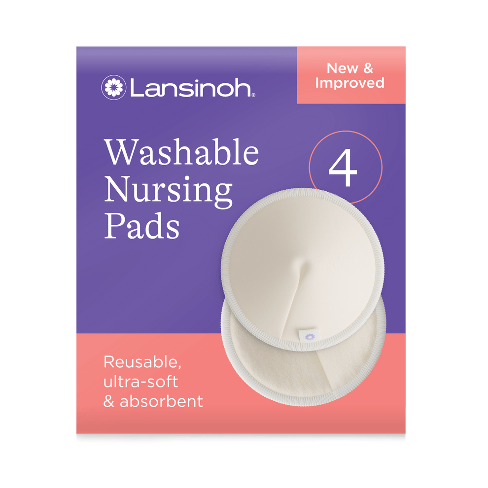 LANSINOH WASHABLE NURSING PADS x4