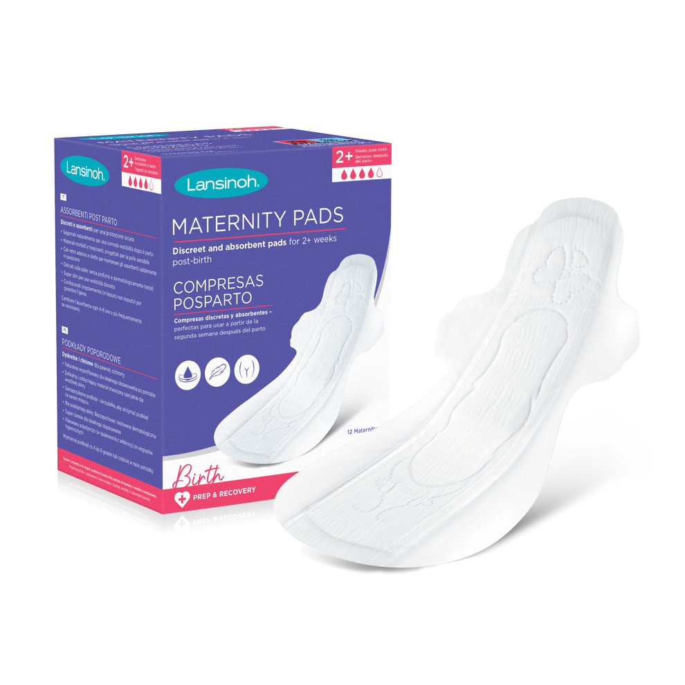 LANSINOH MATERNITY PADS 2+ x12