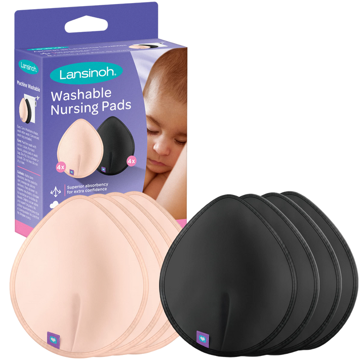 LANSINOH WASHABLE NURSING PADS COLORED x8
