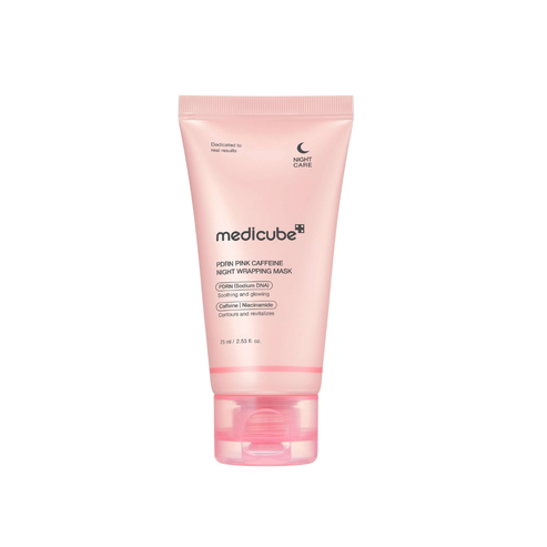 MedicubePDRNPinkCaffeineNightWrappingMask.png Medicube PDRN Pink Caffeine Night Wrapping Mask - Image 1