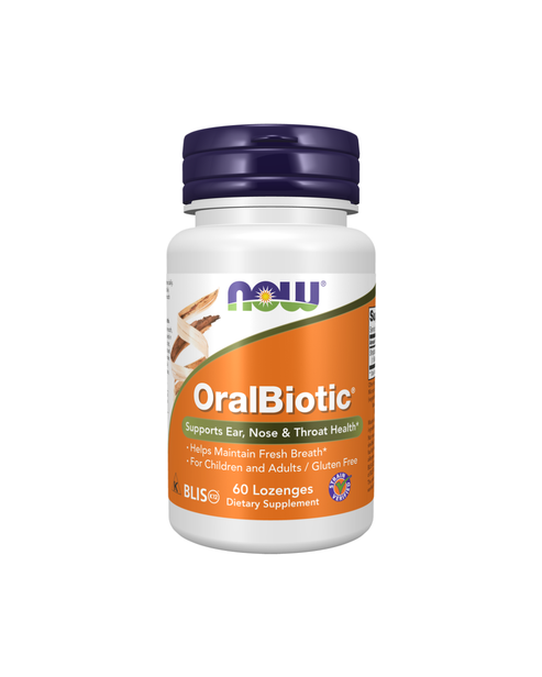 OralBiotic_60Lozenges.png NOW Oral Biotic 60 Lozenges - Image 1