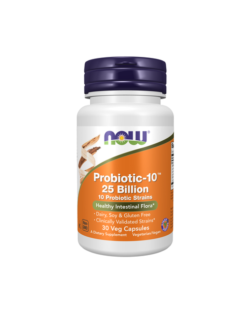 Probiotic-10_25Billion30vegcap.png NOW Probiotic -10 25 Billion 30 Capsules - Image 1
