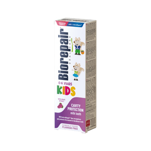 biorepairkidstoothpaste0-6yearsgrape50ml.jpg BIOREPAIR KIDS TOOTHPASTE Grape FROM 0 TO 6 YEARS OLD - Image 1